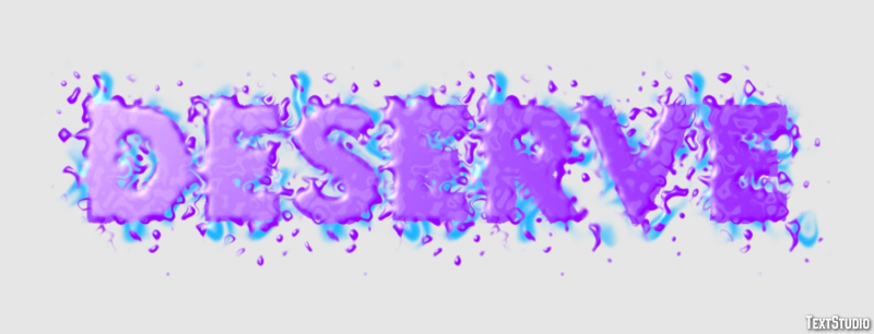 Deserve Text Effect