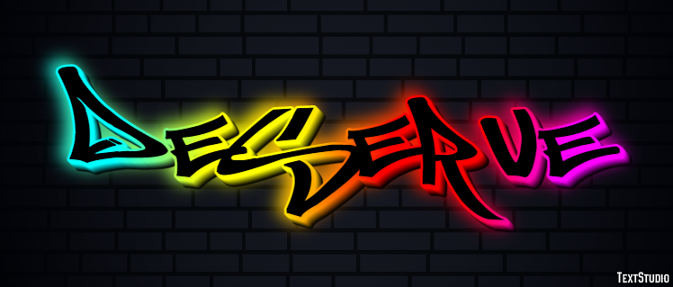 Deserve Text Effect
