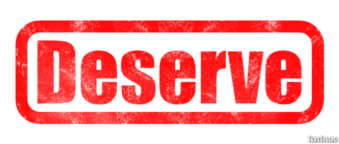Deserve Text Effect