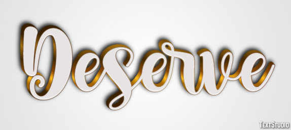 Deserve Efecto de Texto