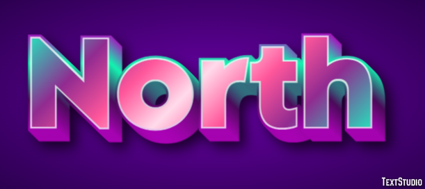 North Text Effect