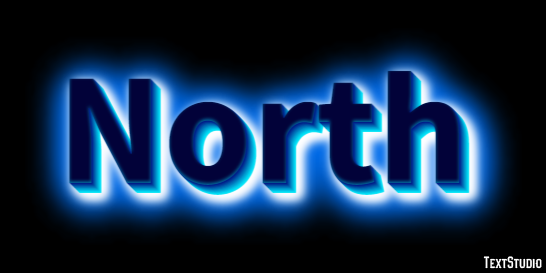 North Effetto testo