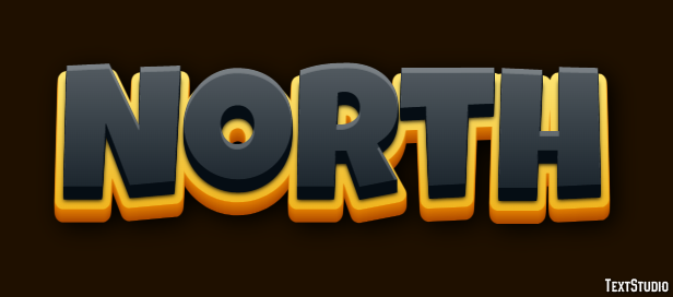 North Text Effect