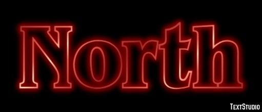 North Text Effect