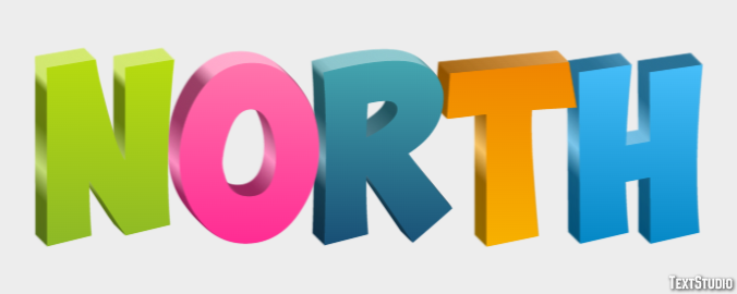 North Text Effect