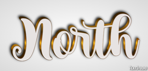 North Text Effect