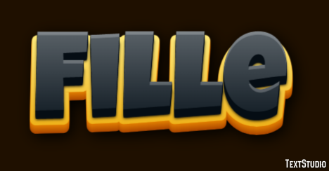 Fille Texteffekt