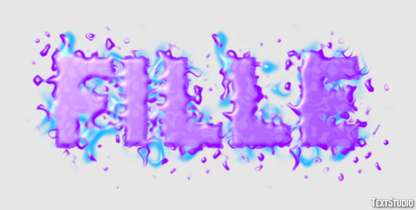 Fille Efecto de texto