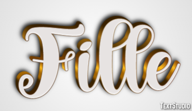 Fille Efecto de texto