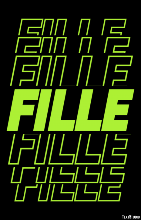 Fille Efecto de texto