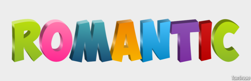 Romantic Text Effect