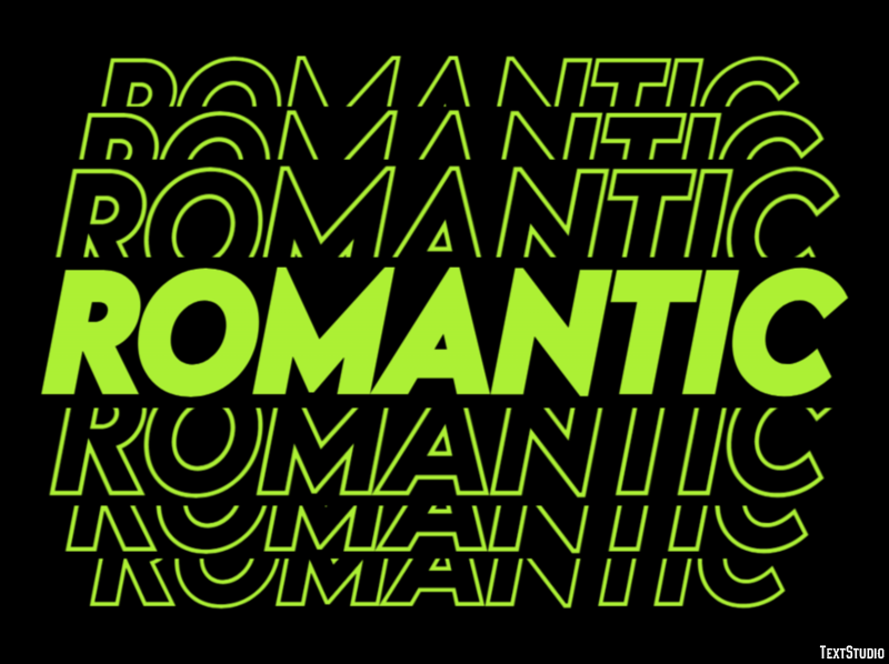 Romantic Text Effect