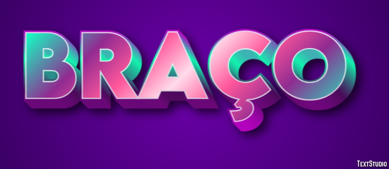 Braço Text effect