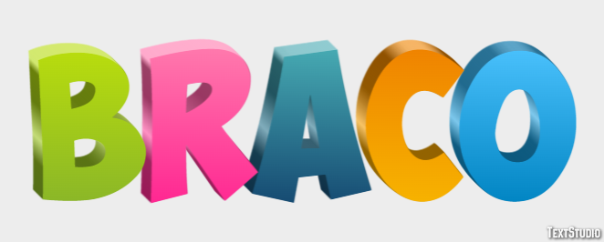Braço Text effect