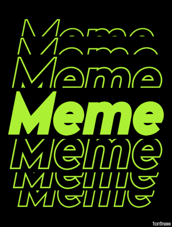 Meme Texteffekt