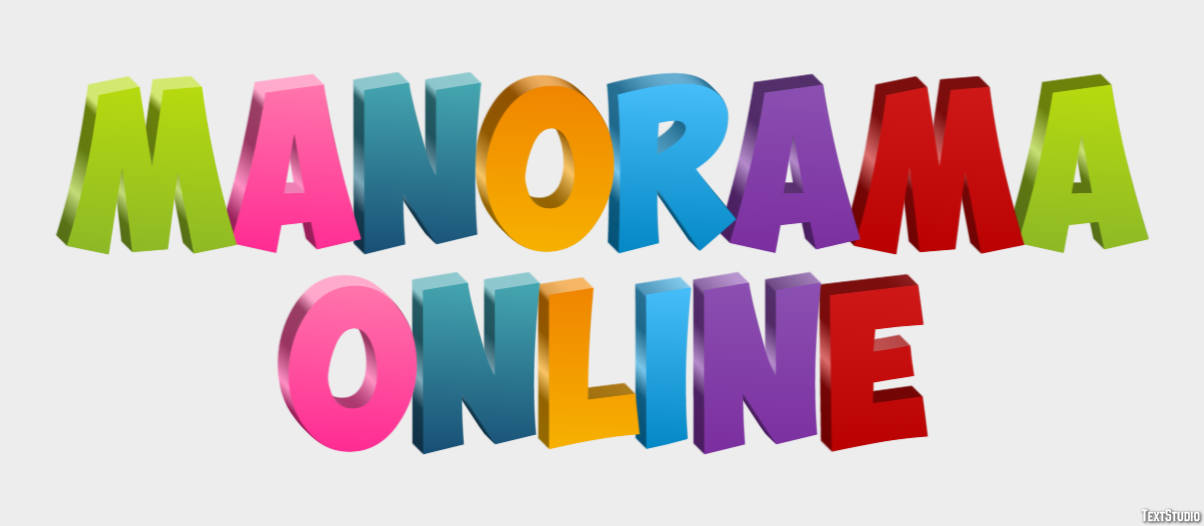 Manorama Online Efeito de texto