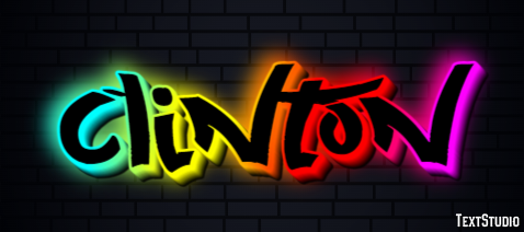 Clinton Text Effect