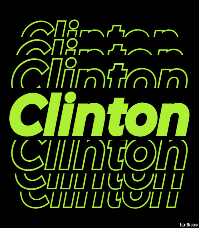 Clinton テキスト効果