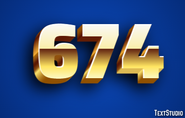 674 Text Effect