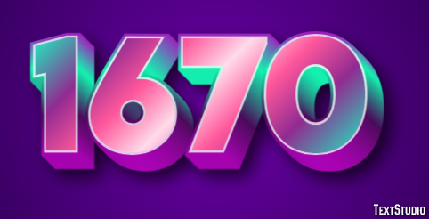 1670 Efecto de Texto