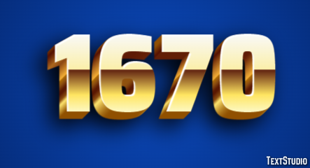 1670 Text Effect