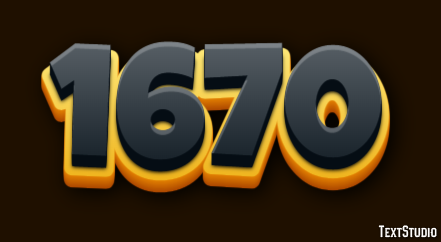 1670 Text Effect