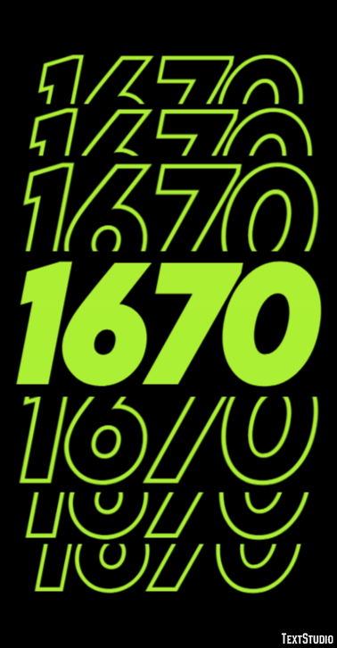 1670 Efecto de Texto
