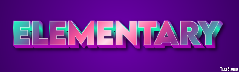 Elementary Text Effect