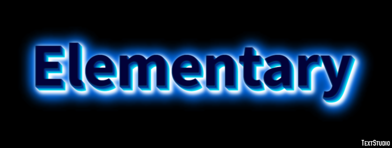 Elementary Effetto testo