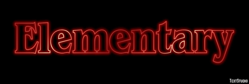 Elementary Effetto testo