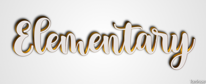 Elementary Effetto testo