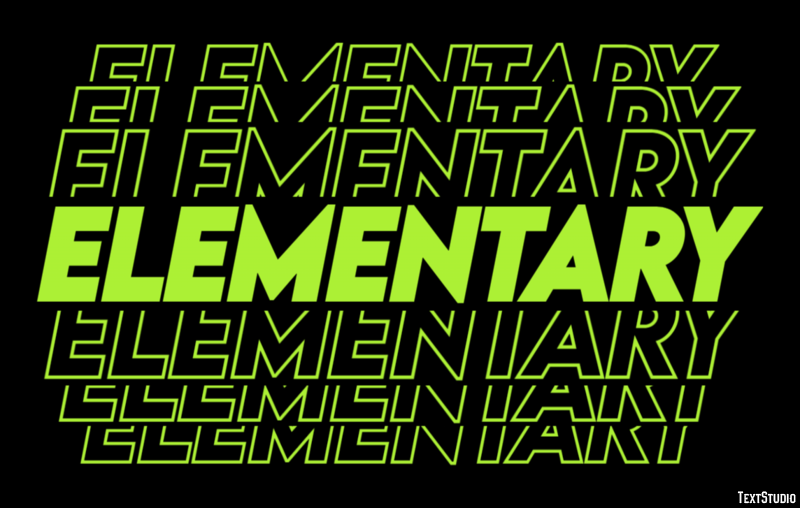 Elementary Text Effect