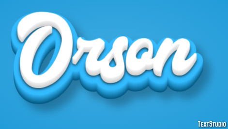 Orson Tekst effect