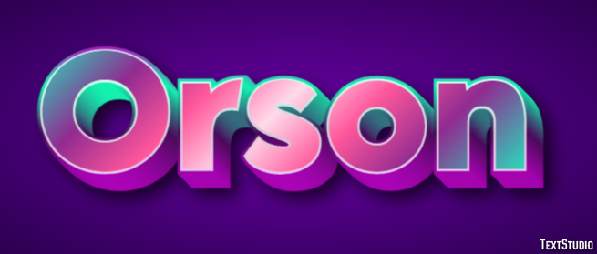 Orson Tekst effect