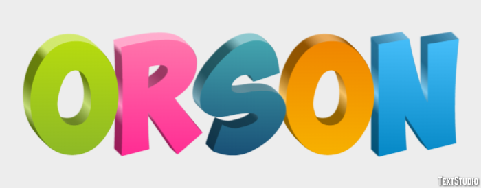 Orson Tekst Effect