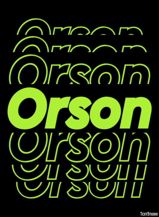 Orson Tekst effect