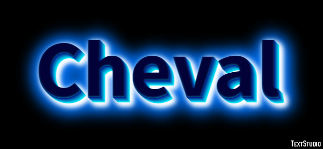 Cheval Effet de texte
