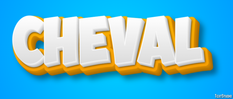 Cheval Effet de texte