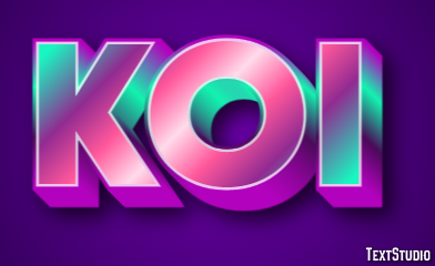 Koi Text effect