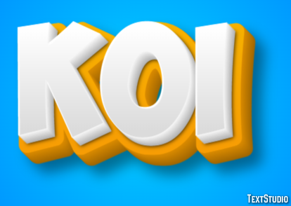 Koi Text effect