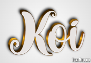 Koi Text effect