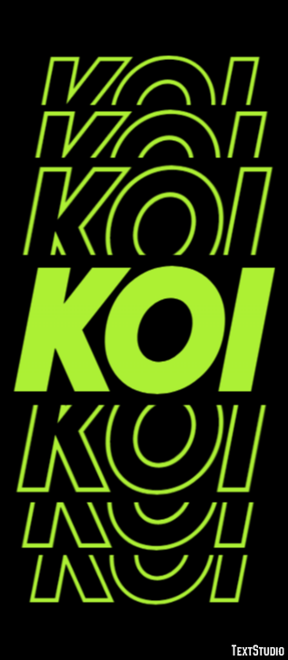 Koi Text effect