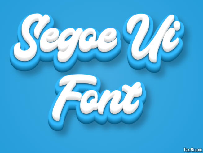 Segoe Ui Font Text Effect