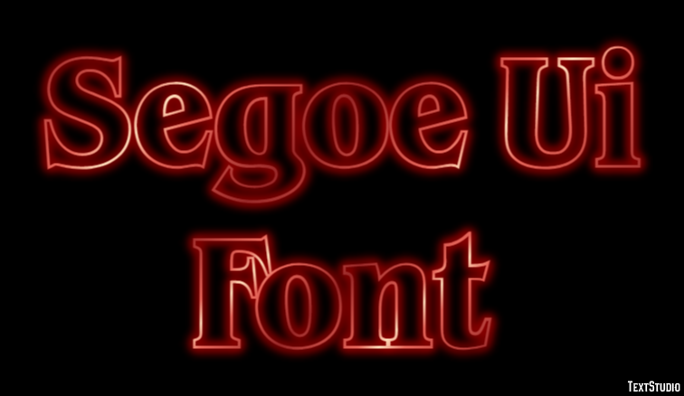 Segoe Ui Font Text Effect