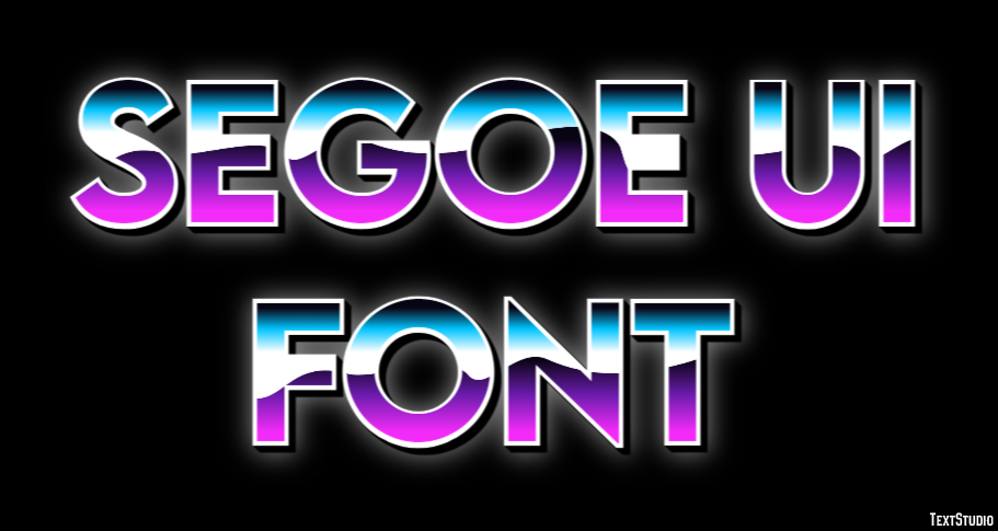 Segoe Ui Font Text Effect