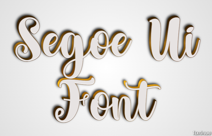 Segoe Ui Font Text Effect