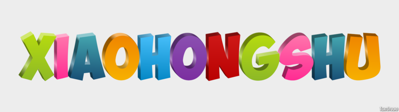 Xiaohongshu Efecto de texto