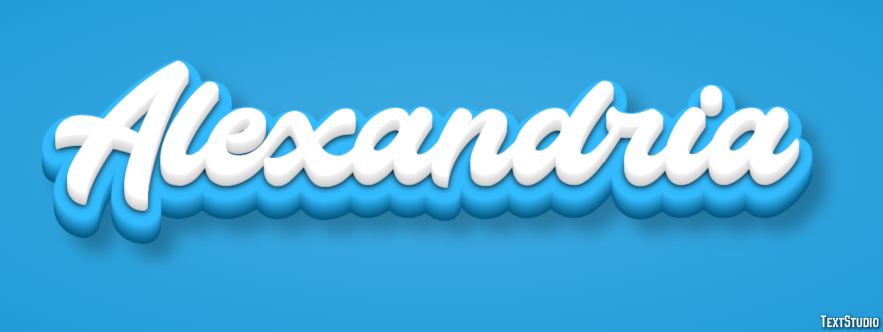 Alexandria Text effect