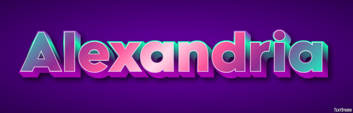Alexandria Text effect