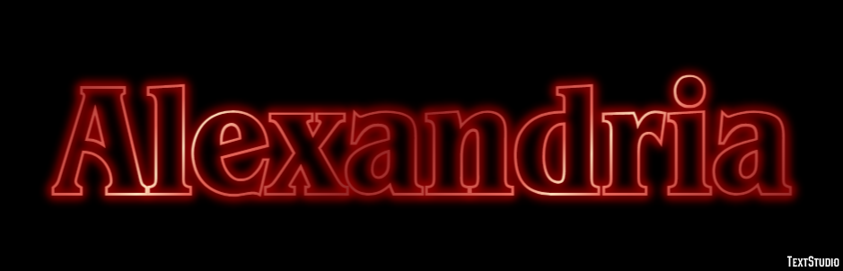 Alexandria Text effect